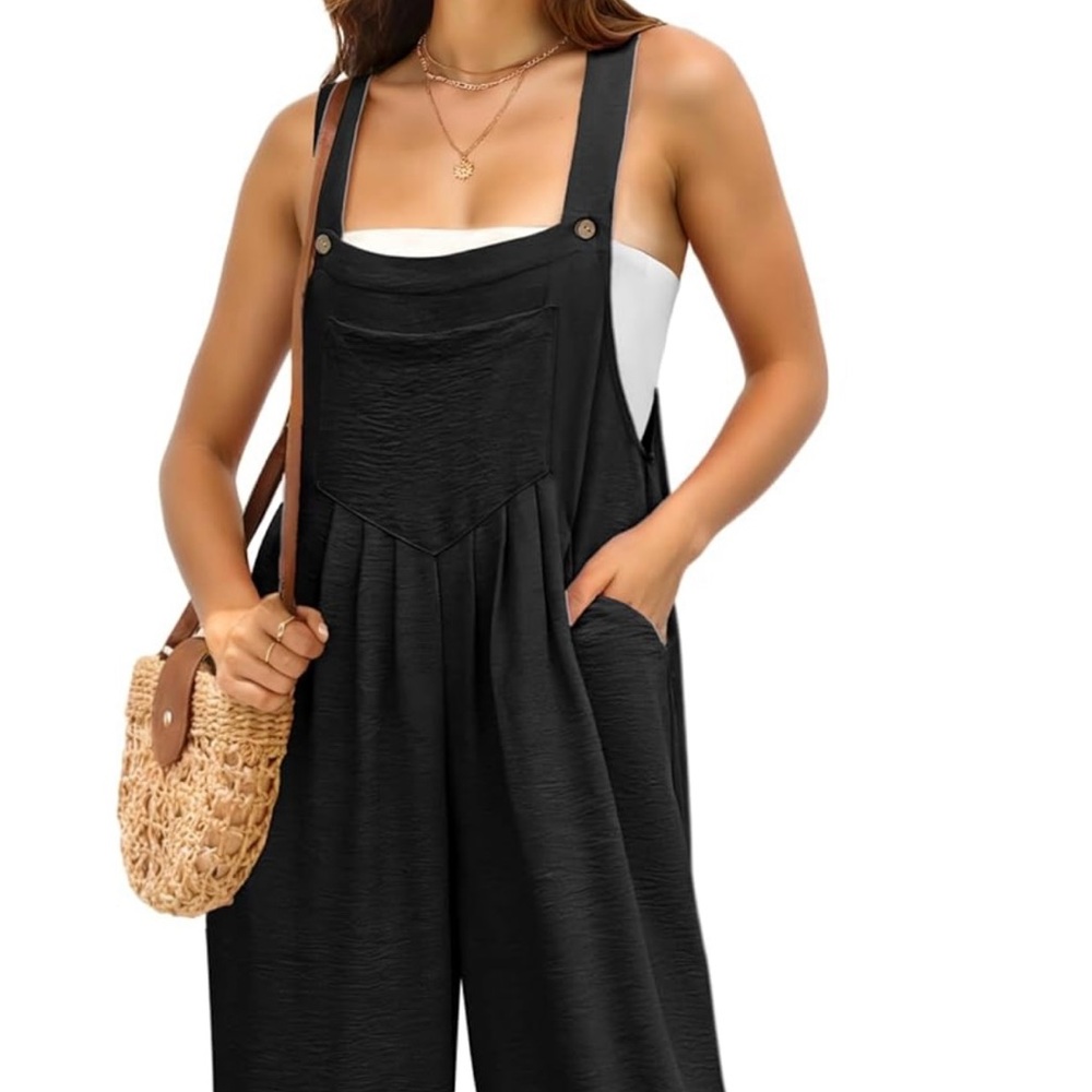 Black overalls